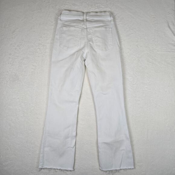 J Crew 9" Demi Boot Crop Jeans White Womens size 25 0694 - Picture 3 of 11